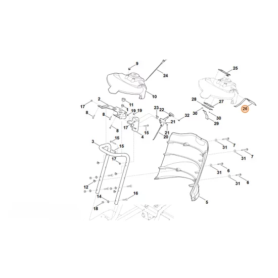 Stihl   pulpit przycisków obsługi 6907 430 6500